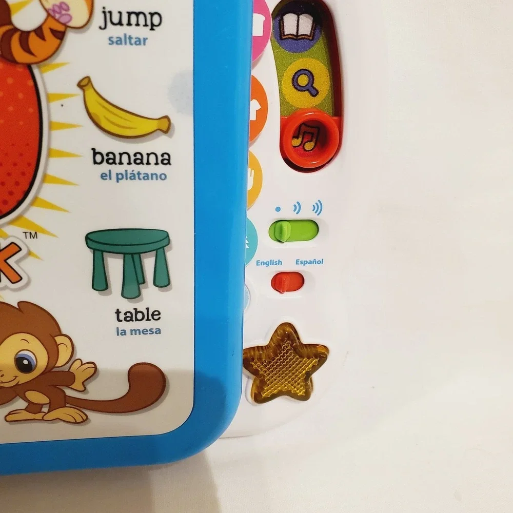 Leap Frog Learning Friends 100 Words Book English Spanish Works‎ See Video